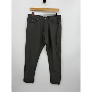 Olivers Passage Pants Men 32x29.5 Gray Technical Stretch Five Pocket Trousers